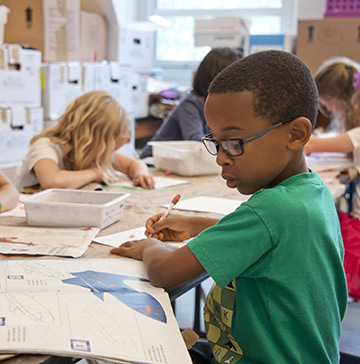 Child writing Child writing